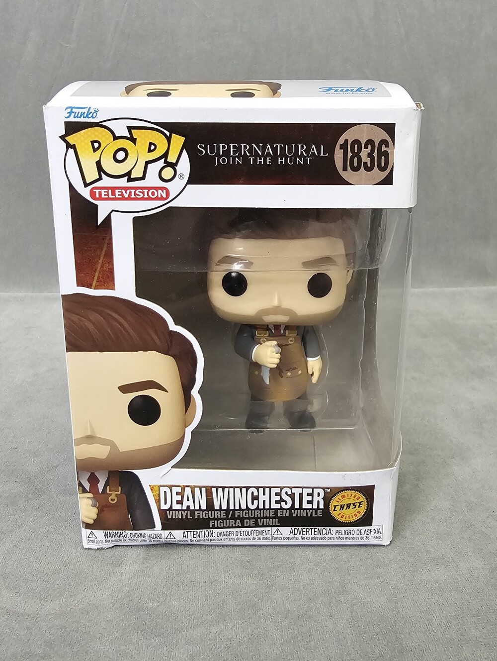 Funko Pop! Supernatural - Dean Winchester #1836 CHASE - Box Damage